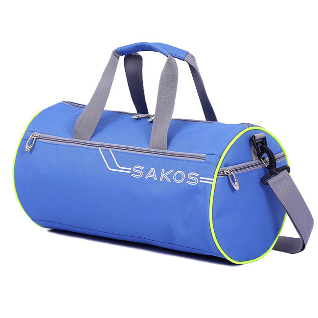Túi du lịch Sakos Cylinder (M) - Denim, kiểu dáng đơn giản, tinh tế, màu sắc tươi sáng