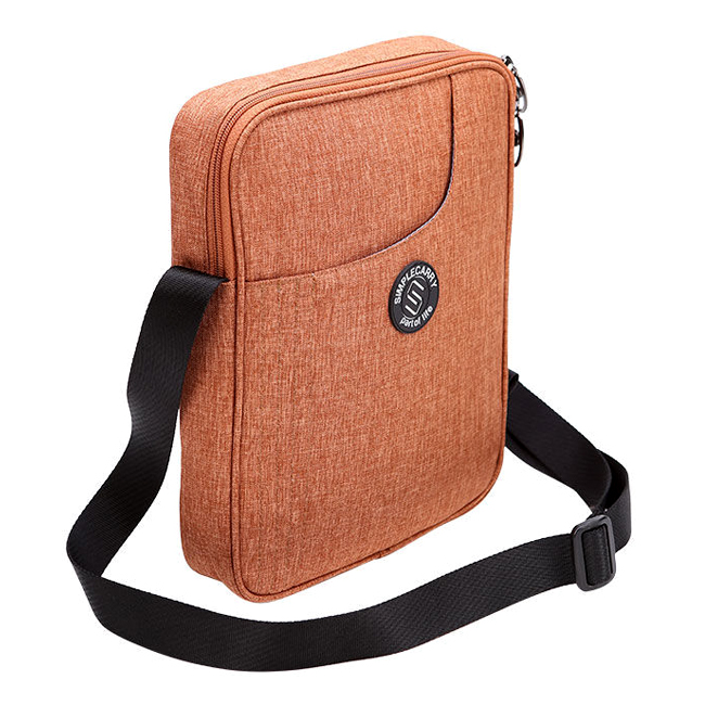 Túi Simplecarry LC Ipad - Brown có dây đeo chéo chắc chắn, bền bỉ, thoải mái quăng quật