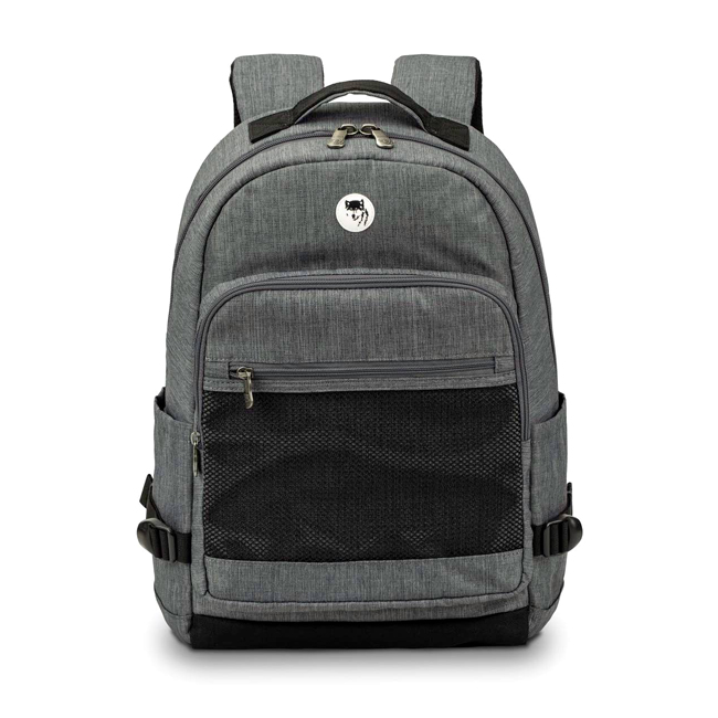 Balo Mikkor The Eli Backpack - Grey, kiểu dáng thiết kế đẹp, trẻ trung, màu xám lịch lãm