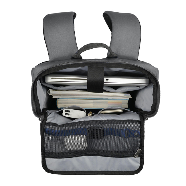 Ngăn chính rộng rãi, có ngăn laptop 15.6 inch và nhiều tài liệu sách vở, hoặc 2-3 bộ quần áo