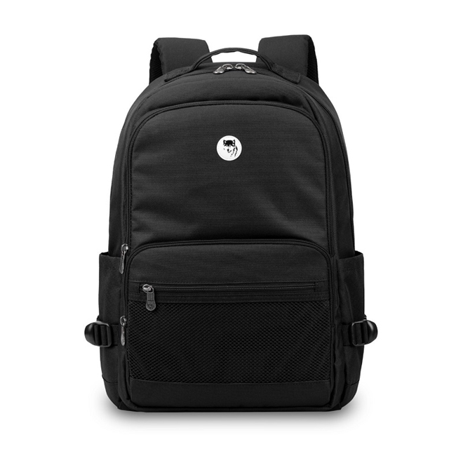 Balo Mikkor The Louie Backpack - Black, thiết kế trẻ trung, hiện đại