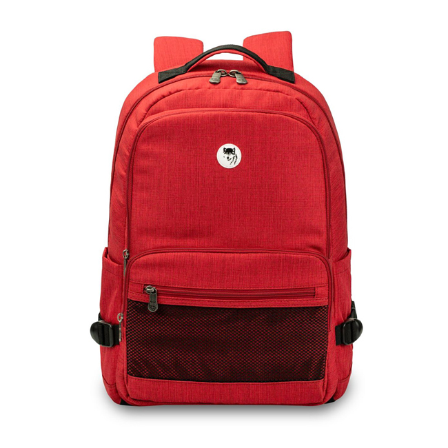Balo Mikkor The Louie Backpack - Red, thiết kế trẻ trung, hiện đại, màu đỏ cá tính
