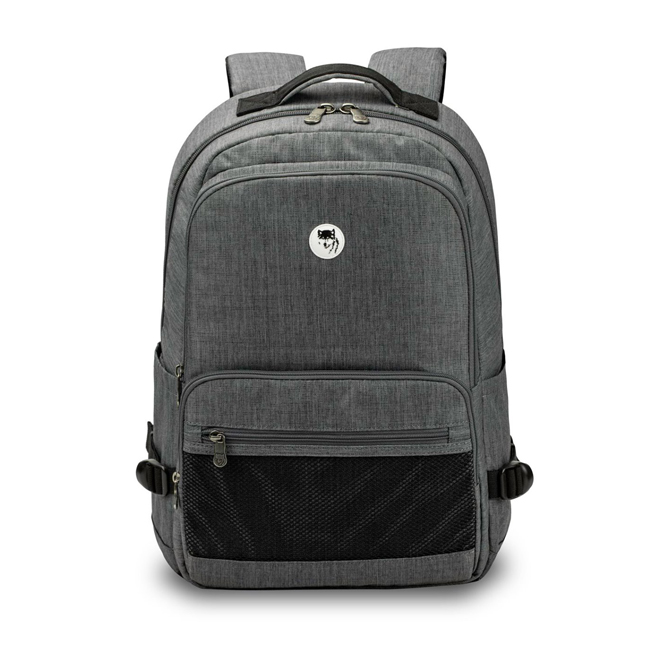 Balo Mikkor The Louie Backpack - Grey, thiết kế trẻ trung, hiện đại, màu xám lịch lãm