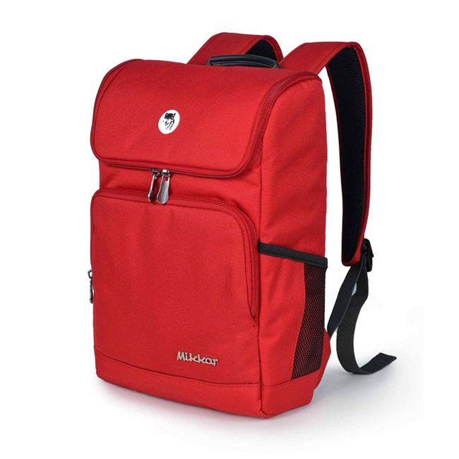 Balo Mikkor The Nomad Premier - Red, thiết kế trẻ trung, màu đỏ cá tính