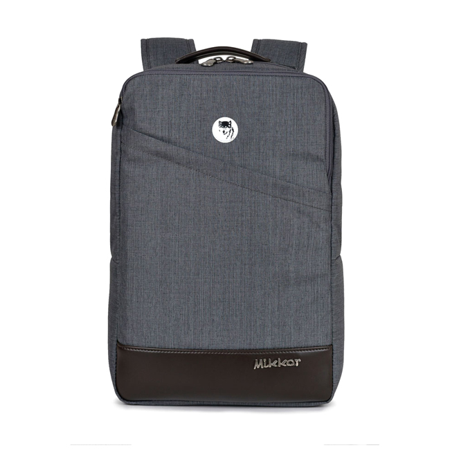 Balo Mikkor The Norris Backpack - Grey chất liệu vải cao cấp, bền bỉ, chống thấm nước tốt