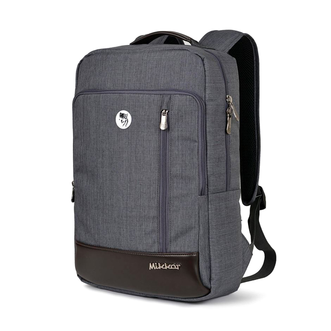 Balo Mikkor The Ralph Backpack - Grey, kiểu dáng cực đẹp, phong cách hiện đại