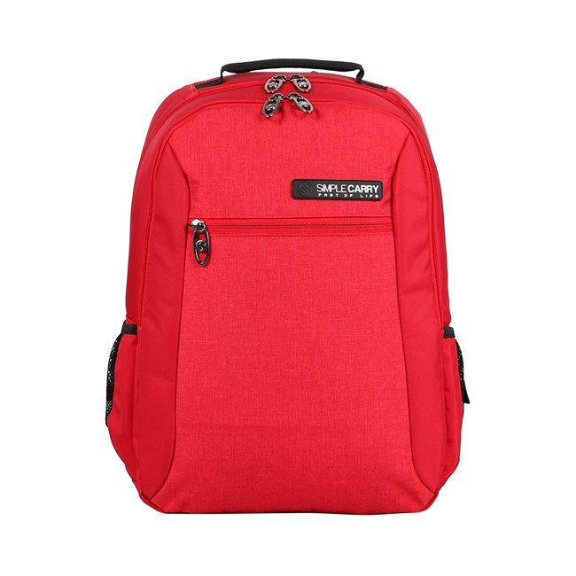 Balo Simplecarry B2B04 màu đỏ, chất liệu vải Polyester cao cấp nhập khẩu Hàn Quốc