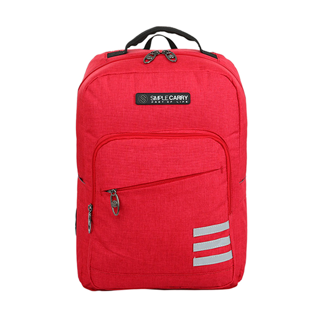 Balo Simplecarry Issac 3 - Red (Safety) kiểu dáng thời trang, màu đỏ nổi bật