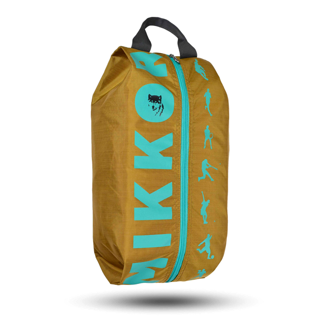 Túi đựng giày Mikkor The Adler - Mustard/Teal, chất liệu vải P/450D Supertex PU, WR cực bền bỉ, khóa kéo trơn êm