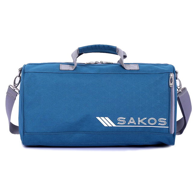 Sakos Cuber (S) - Teal Blue là mẫu túi du lịch, túi thể thao cỡ nhỏ (size S) của thương hiệu Sakos, một thương hiệu nổi tiếng của Mỹ