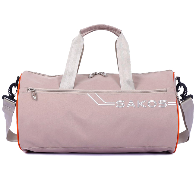 Túi xách du lịch, thể thao Sakos Cylinder (M) - Cream, chính hãng Sakos, thương hiệu Mỹ