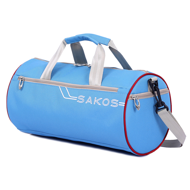 Túi thể thao Sakos Cylinder (S) sử dụng chất liệu vải Polyester cao cấp, siêu bền, siêu nhẹ