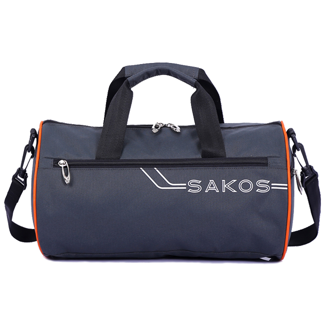 Túi thể thao - du lịch Sakos Cylinder (S) - Charcoal, kiểu dáng đơn giản, tinh tế