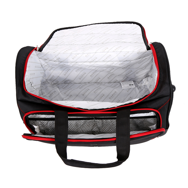 Túi du lịch Sakos Stilo có ngăn chính rộng rãi, tương đương một chiếc vali kéo size 20 inch, đủ cho chuyến đi du lịch, đi công tác ngắn ngày