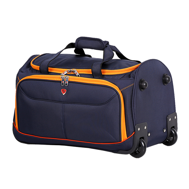 Túi du lịch cần kéo Sakos Stilo (M) - Navy/Orange, chính hãng Sakos, thương hiệu Mỹ