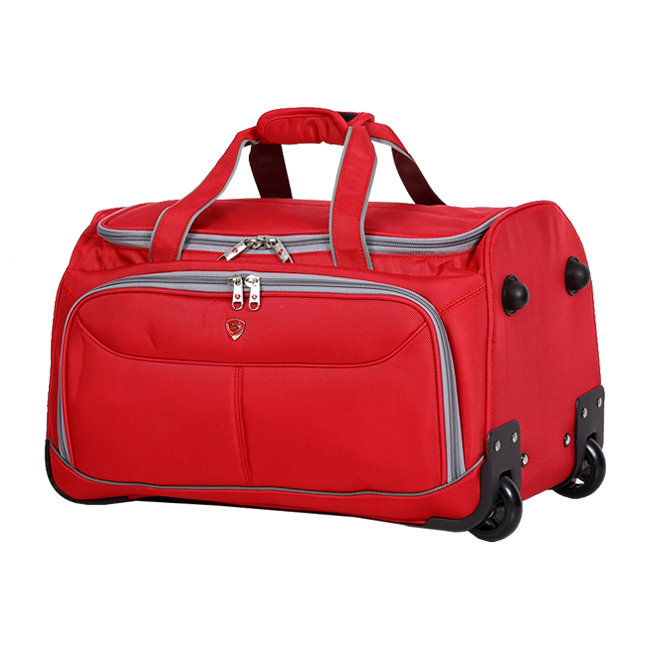 Túi du lịch cần kéo Sakos Stilo (M) - Red/Grey, chính hãng Sakos, thương hiệu Mỹ