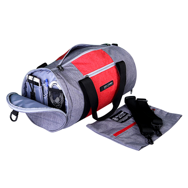 Túi thể thao Simplecarry Gymbag có ngăn chính rộng rãi, mang được nhiều đồ dùng. Các ngăn phụ để đồ rất tiện dụng