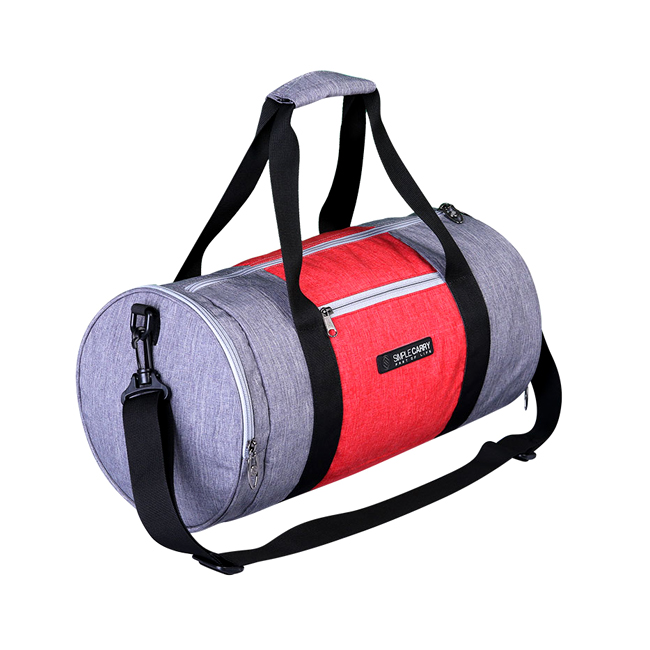Túi thể thao Simplecarry Gymbag - Grey/Red, kiểu dáng thời trang, trẻ trung, năng động