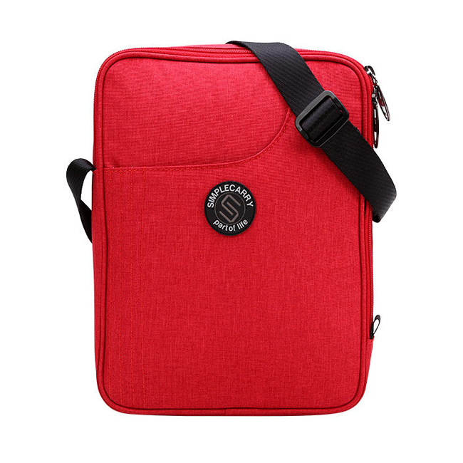 Túi đeo chéo Simplecarry LC Ipad - Red chất liệu vải Polyester nhẹ, bền, đẹp, màu đỏ nổi bật