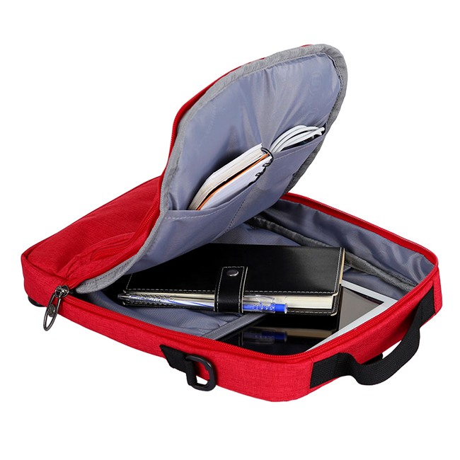 Túi Simplecarry LC Ipad4 - Red có ngăn chính rộng rãi, có nhiều ngăn nhỏ để các đồ phụ kiện cực kỳ tiện dụng