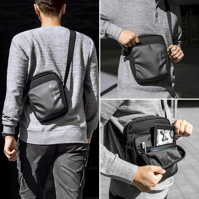 Túi đeo chéo iPad Mini 7.9 inch Tomtoc H02-A03D - Black, đẳng cấp thương hiệu Mỹ