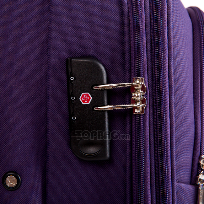 Vali Brothers 1501 20 inch màu tím có khóa số chống trộm, an toàn, dễ dàng sử dụng