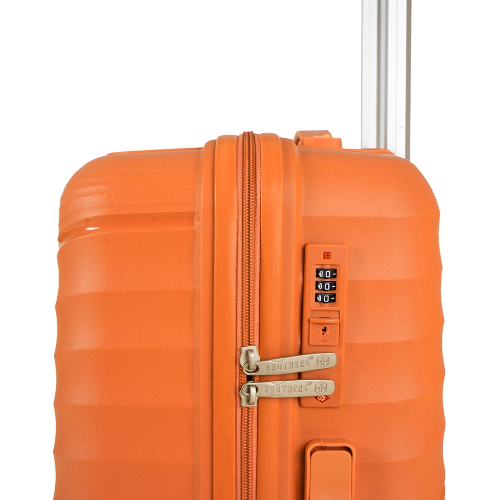 Khóa số TSA chuẩn an ninh hàng không quốc tế trên Vali kéo Brothers 701 màu cam