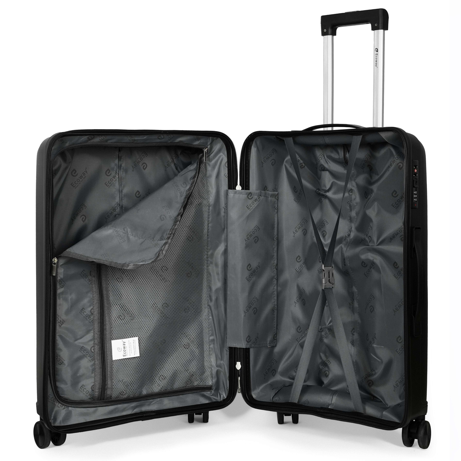 Ngăn trong rộng rãi của Vali Ecoway E639 size 24 inch, sức chứa 20-25kg hành lý