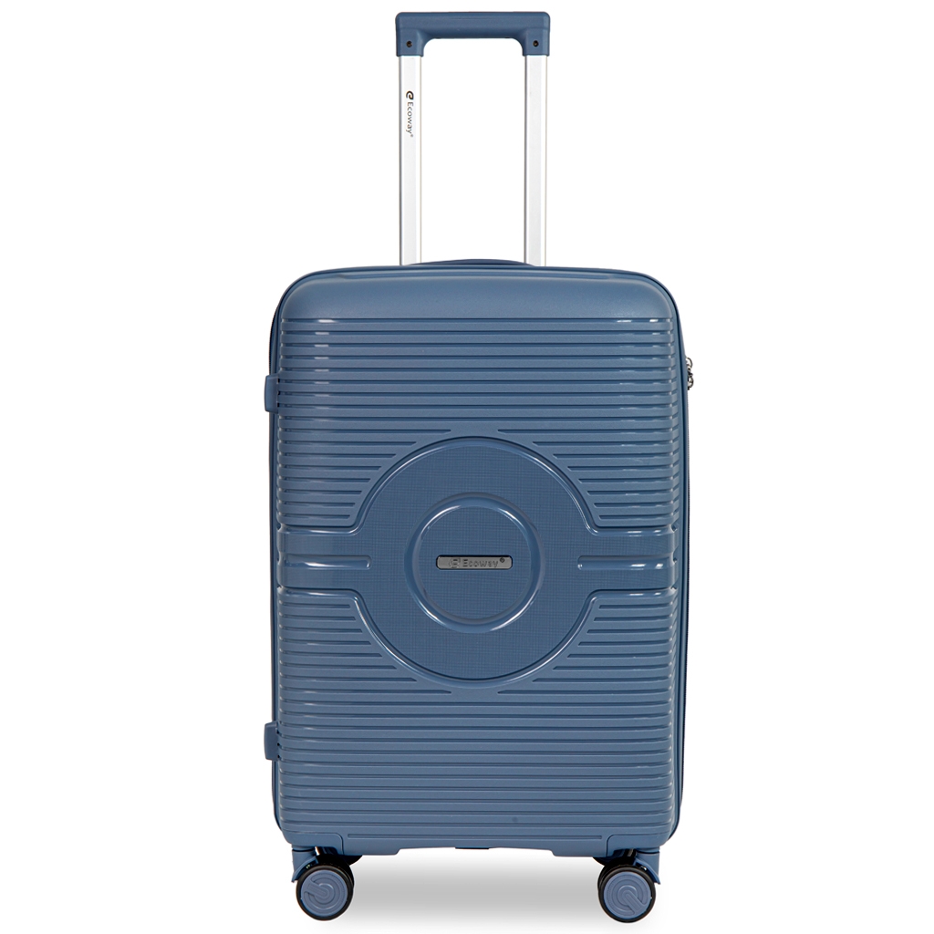 Vali kéo Ecoway E668 size 24 inch (M) - Dark Blue, đường nét thiết kế bo cong tinh tế