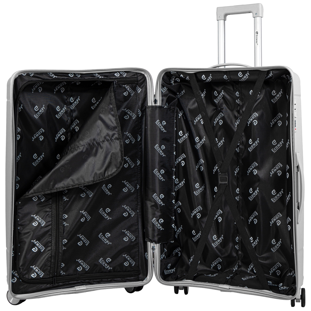 Ngăn trong rất rộng rãi của Vali Ecoway E731 size 28 inch, sức chứa 30-40kg hành lý