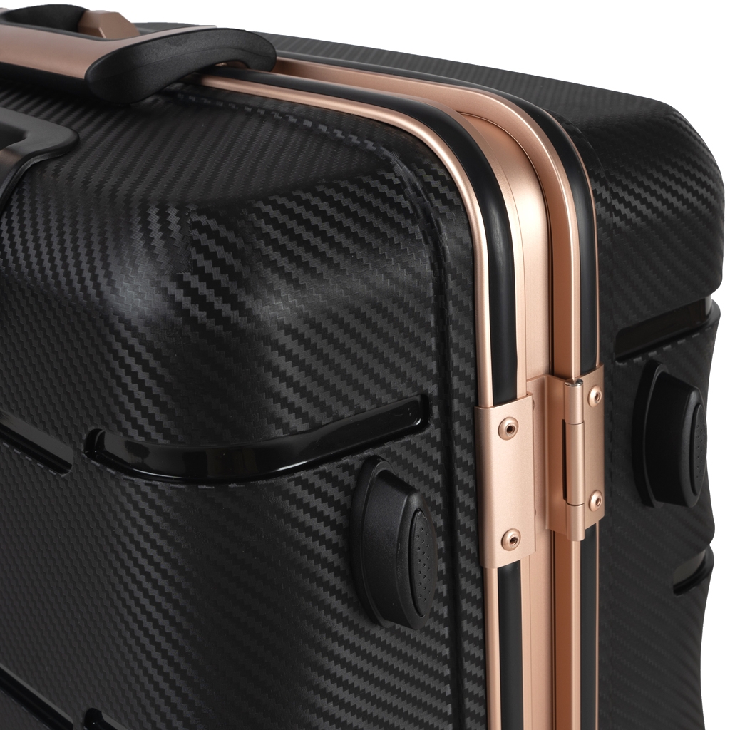 Bản lề vali sử dụng khung hợp kim nhôm chắc chắn, an toàn, bảo mật hoàn hảo
