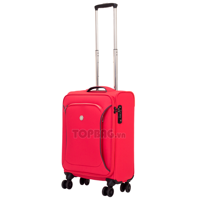 Vali siêu nhẹ Glossy Diamond GD688 20 inch (S) - Red, thiết kế nhỏ gọn, màu đỏ nổi bật