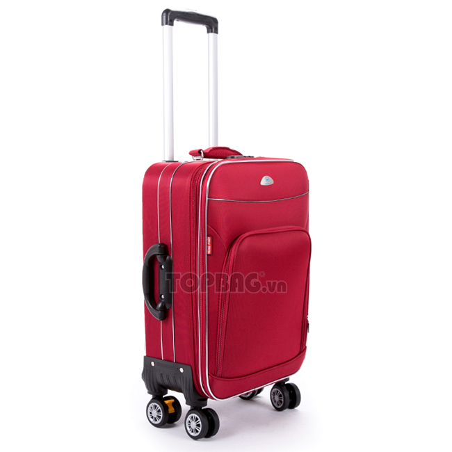 Vali kéo Hùng Phát 015 22 inch (S) - Đỏ, kiểu dáng đơn giản, thời trang, màu đỏ nổi bật
