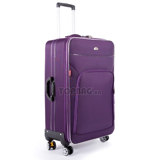 Vali kéo Hùng Phát 015 28 inch (L) - Tím là một mẫu vali kéo vải dù giá rẻ của thương hiệu Hùng Phát