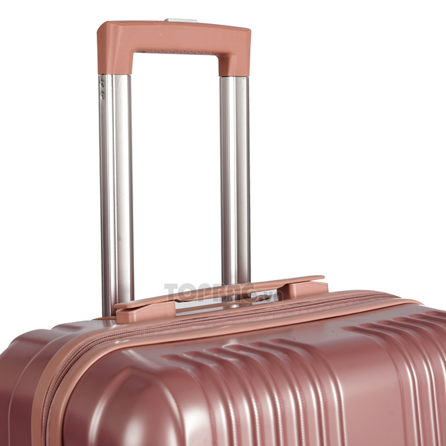 Cần kéo hợp kim nhôm sáng bóng của vali kéo Hùng Phát 603 màu hồng kim