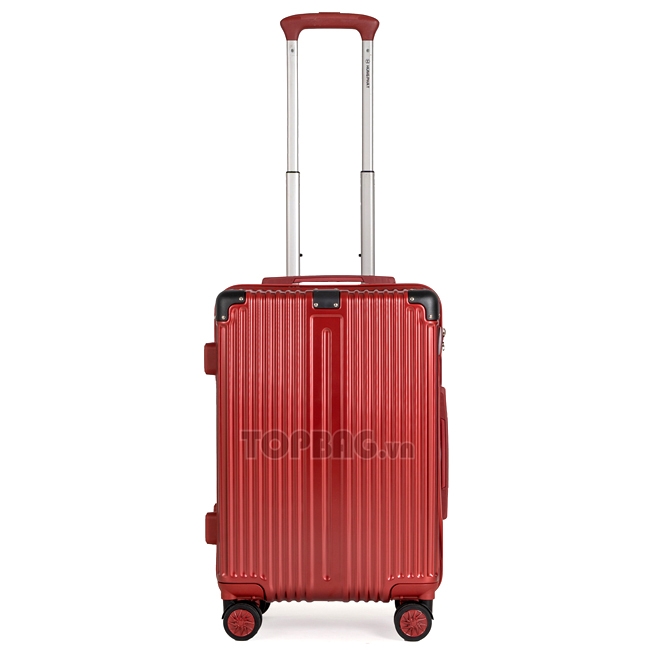 Vali du lịch Hùng Phát 607 20 inch (S) - Đỏ Đô, kiểu dáng đẹp, gọn gàng