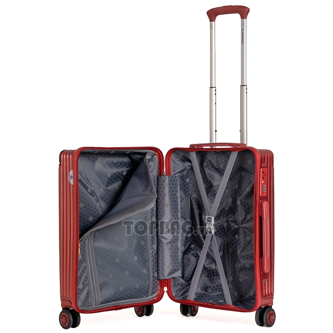 Bên trong vali được chia làm 2 ngăn, size 20 inch chuẩn size cabin xách tay