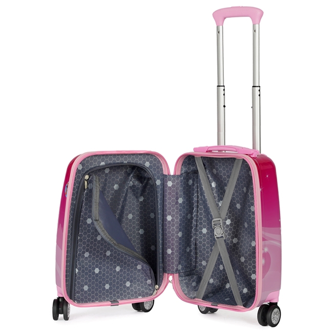 Bên trong của vali kéo trẻ em Hùng Phát được chia thành 2 ngăn tiện dụng
