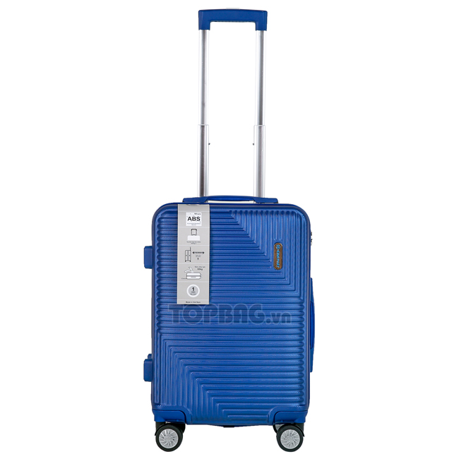 Vali du lịch Hùng Phát 950 màu xanh, chất liệu nhựa ABS vân sần chống xước
