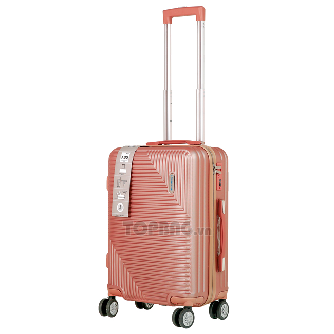 Vali kéo Hùng Phát 950 20 inch (S) - Hồng, thiết kế ấn tượng kết hợp màu hồng nữ tính