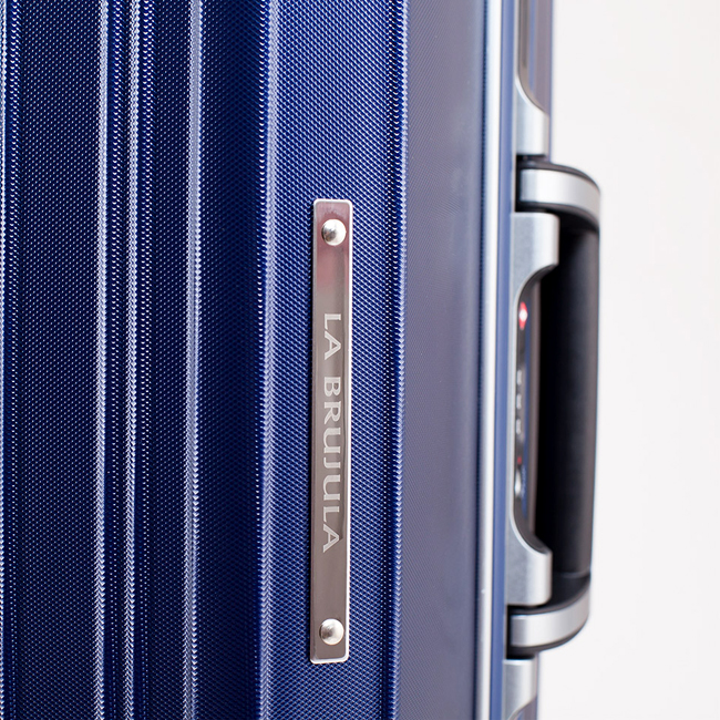 Vali La Brujula 9109A 23 inch (M) - Blue Carbon nhựa dẻo 100% PC cao cấp