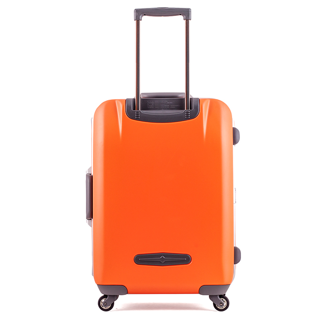 Vali Prince 7284 25 inch (M) - Orange rất dày dặn cứng cáp, bề mặt nhám chống trầy xước