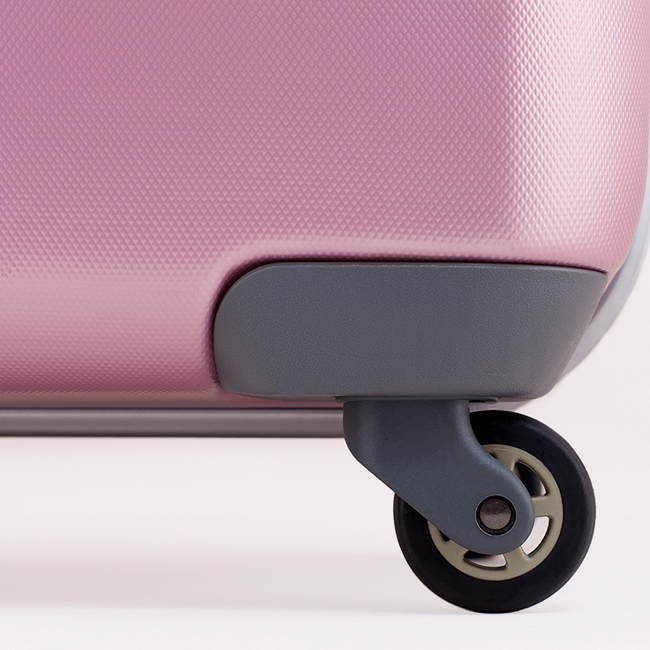 Vali Prince 7284 25 inch (M) - Pink có 4 bánh xe cao cấp xoay 360 độ, di chuyển êm ái