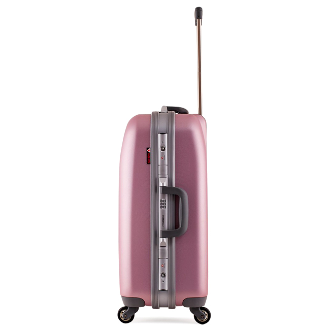 Vali Prince 76759 24 inch (M) - Pink khóa sập khung nhôm, khóa số TSA