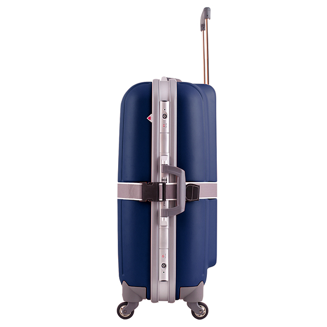 Vali Prince 94866 27 inch (L) - Blue khóa sập khung nhôm kết hợp khóa số TSA