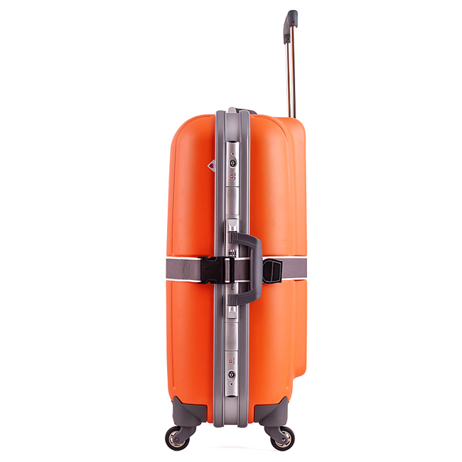 Vali Prince 94866 27 inch (L) - Orange khóa sập khung nhôm kết hợp khóa số TSA