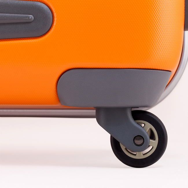 Vali Prince 94866 27 inch (L) - Orange có 4 bánh xe cao cấp xoay 360 độ, di chuyển êm ái