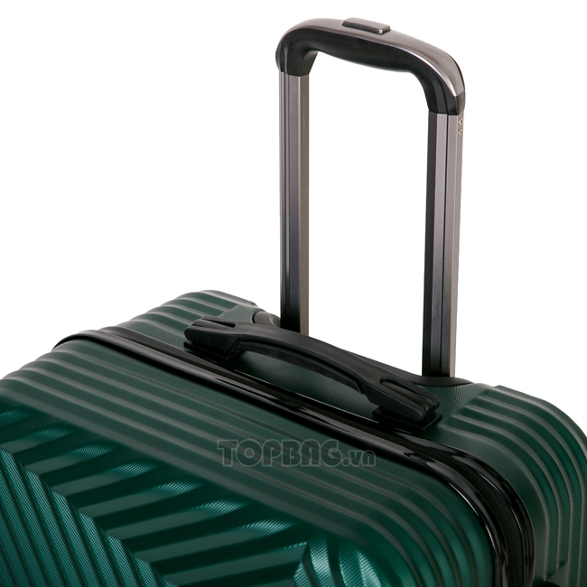 Vali du lịch Rockly 6319 24 inch (M) - Green có cần kéo bằng chất liệu hợp kim nhôm siêu nhẹ, màu sắc sáng bóng, chống gỉ