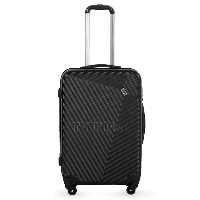 Vali kéo Rockly 6319 24 inch (M) - Black nhựa dẻo đàn hồi, bề mặt sần chống xước