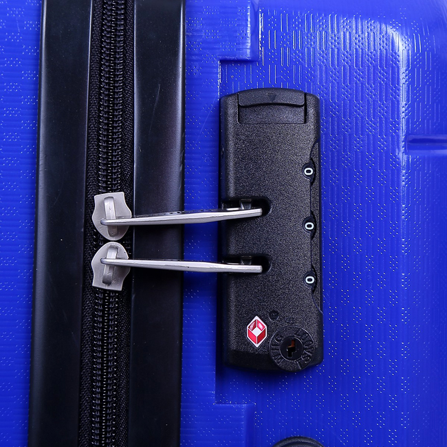 Khóa số TSA chuẩn quốc tế, kết hợp khóa kéo double zip chống rạch trộm